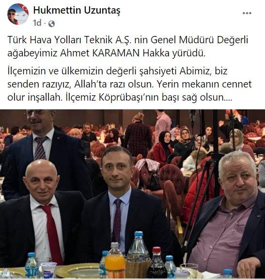 Ahmet Karaman Vefat Etti